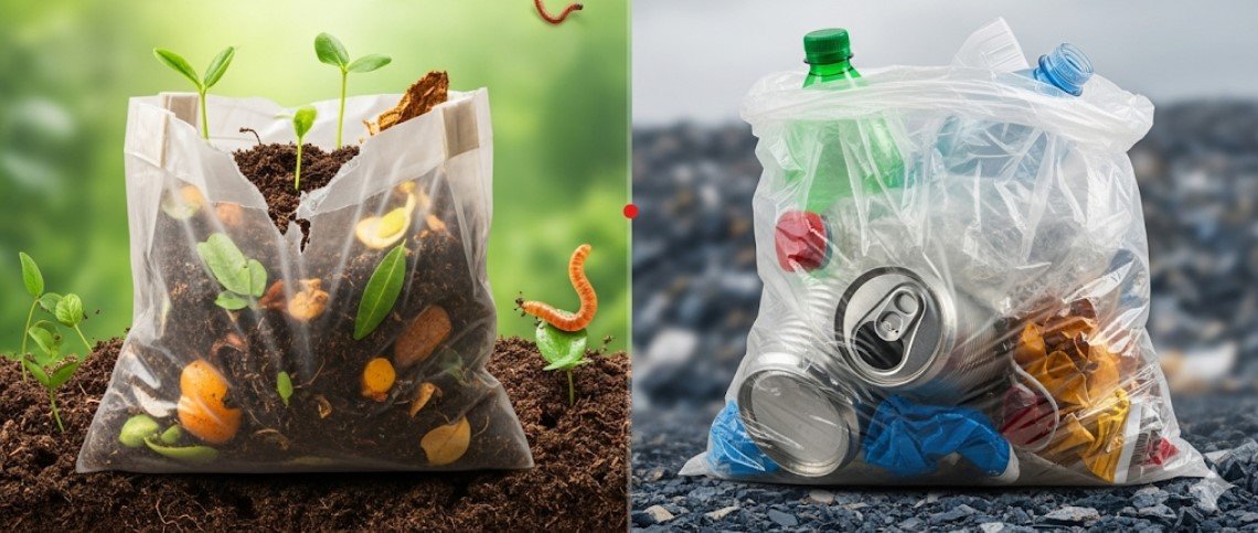 Benefits of Compostable Bags vs. Plastic Bags for a Greener Future